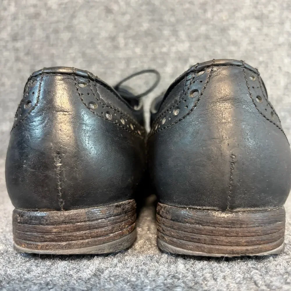 MOMA Black Leather Wingtip Brogue Lace Up Oxford Dress Shoes Mens Size 7